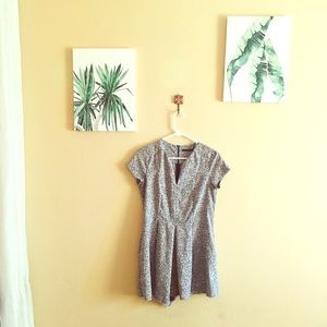 Romper, Blue Flower Print, Zara